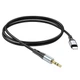 Аудіокабель HOCO UPA22 iP silicone digital audio conversion cable Black (6931474769473) - зображення 3
