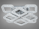 LED люстра в гостиную с пультом, цвет хром, 130W на 18м2 S2205-4+4HR-LS - изображение 4