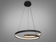 Подвесная LED люстра в коридор, цвет чёрный, 72W на 10м2 7536-500BK-LS - изображение 5