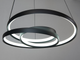 LED люстра-подвес для зала, чорная, 90W 7514-550BK-LS - изображение 2