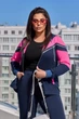 Спортивный костюм 598280 Синий-малиновый 54-56 - изображение 2