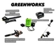 Набір інструментів Greenworks, Пила-Cramer 82CS25,АКБ - GC82B10BP,Тример - GC82STПовітродувкаGC82BLB - изображение 1