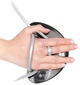 Лопатки для плавания Arena Elite Finger Paddle 95251-55 Black/Silver (3468334373356) - изображение 4