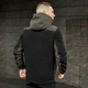 Костюм Pobedov Softshell Куртка с капюшоном + Брюки на резинке хаки с черным размер S - изображение 2