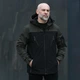 Костюм Pobedov Softshell Куртка с капюшоном + Брюки хаки с черным размер 3XL - изображение 4