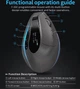 Вертикальная мышь беспроводная Zelotes F-35C с аккумулятором RGB подсветкой 2,4G+Bluetooth Black - изображение 7