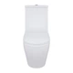 Унитаз напольный Qtap Jay Ultra Quiet с сидением Soft-close 640x360x835 мм QT07222175TW White - изображение 3