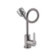 Смеситель для кухни нержавейка, однорычажный с гибким изливом Brinex Pure 015F41 Nickel BRIPUR015F41NKL - изображение 5