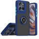 Чехол Fiji Colorframe для Motorola Edge 50 Neo матовый бампер с кольцом подставкой Dark Blue - изображение 1