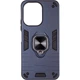 Чехол Fiji Defence для Poco C65 защитный бампер с кольцом подставкой Dark Blue - изображение 2