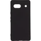 Чехол Fiji Full Soft Premium для Google Pixel 7a противоударный бампер с микрофиброй Black - изображение 3