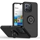 Чохол Fiji Colorframe для Honor X6b матовий бампер з кільцем підставкою Black - зображення 1