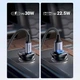 Автозарядка UGREEN EC305 2xUSB 30W (USB-A + USB-C) QC 3.0 Grey (25845) - зображення 3