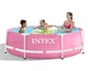 Бассейн каркасный Intex 28290 Metal Frame Размер 244х76 см объем 2843 лит Розовый - изображение 9