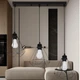 Чёрная люстра в стиле лофт "Modern Loft Light" (52-2019F-3 BK+BK (500)) - изображение 2