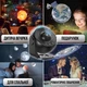 Світильник нічник, лазерний проектор зоряного неба, галактики, Globe Galaxy Projector Black (00-0001328) - зображення 5