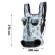 Рюкзак- кенгуру для животных Lesko A01002-AB Dog Blue M - изображение 6