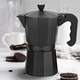Кофеварка гейзерная алюминиевая Maestro 300мл черная (MR-1666-6-BLACK) 6 чашек - изображение 1