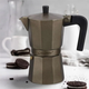 Кофеварка гейзерная алюминиевая Maestro 300мл коричневая (MR-1666-6-BROWN) - изображение 1