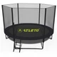 Батут з сіткою та драбинкою 252 см Atleto Black - изображение 3