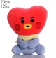 М'яка Іграшка ТАТА BT21 Плюш TATA ARMY персонаж BTS 20 см Червоний (00272) - зображення 1
