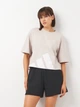 Футболка хлопковая оверсайз короткая женская Adidas W Bl Sj Bf T JG8729 XS Wonalu/White (4067902913056) - изображение 1