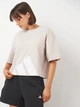 Футболка хлопковая оверсайз короткая женская Adidas W Bl Sj Bf T JG8729 S Wonalu/White (4067902913070) - изображение 4