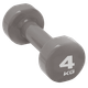 Гантель вінілова LivePro Studio Dumbbell 4 кг (LP8076-4) Grey - зображення 1