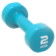 Гантель виниловая LivePro Studio Dumbbell 2 кг (LP8076-2) Blue - изображение 1