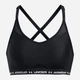 Спортивный топ для фитнеса женский Under Armour UA Crossback Low Bra 1386424-001 XL Черный (197777146175) - изображение 3