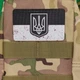 Шеврон Прапор України з гербом, чорно-білий, 8х5 см, на липучці (велкро), патч друкований - зображення 3