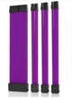 Набор Кабелей 4шт удлинителей питания GPU / CPU / ATX 30 см 24 -24/ 8-8 PIN в изоляции Фиолетовый - изображение 1