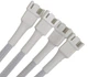 Перехідник роздвоювач 1 на 4 кулера 26 см 4 pin fan cooler hub кабель в оплетці Розгалужувач Білий - зображення 2