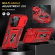 Ударопрочный чехол Camshield Army Ring для Xiaomi Redmi 13C / Poco C65 Красный / Red Без бренда - изображение 4