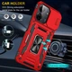 Ударопрочный чехол Camshield Army Ring для Xiaomi Redmi 13C / Poco C65 Красный / Red Без бренда - изображение 6