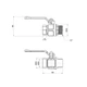 Кран шаровой Icma 1/2" прямой №352 - изображение 2