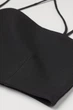 Женский топ h&m 0994995 М Черный - изображение 5