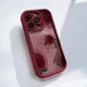 Чохол для iPhone 12 матовий Red Rose, захисний, бордовий - зображення 1