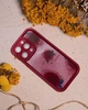 Чохол для iPhone 12 матовий Red Rose, захисний, бордовий - зображення 3