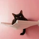Настінний гамак для котів, ліжко для кота Kitsune Garden 66-30-9 см, колір слонова кістка/білий - изображение 6