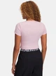 Футболка короткая женская Under Armour Ua Rival Rib Baby Tee 6000264-647 M Розовая (197779711449) - изображение 2