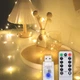Светодиодная гирлянда USB, медная нить, теплый белый, 10 м, 100 светодиодов, 8 режимов, с пультом - изображение 2