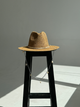Шляпа Федора женская D.Hats из рафия с цепью серебро с ракушками коричневая - изображение 5