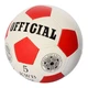 Футбольний мяч OFFICIAL №5 бело-красный + игла (2500-200) - изображение 7