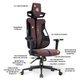 Геймерское кресло Cyberlux V8 Fabric Red (GM-V8 FR) - изображение 3