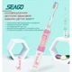 Електрична звукова зубна щітка Seago SG977 Sonic дитяча Рожева - зображення 2