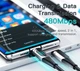 Кабель з дисплеєм Essager ES-XCTT1-YDA01 Type-C to Type-C PD 100W 1m - Black - зображення 4