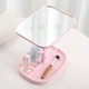 Дзеркало з підставкою під прикраси дерево та обертанням 360 Pink Без бренду - зображення 2