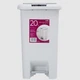 Мусорное ведро с крышкой и педалью MVM BIN-01 20L GRAY - изображение 1