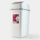 Відро для сміття з кришкою MVM BIN-12 10L GRAY - зображення 6